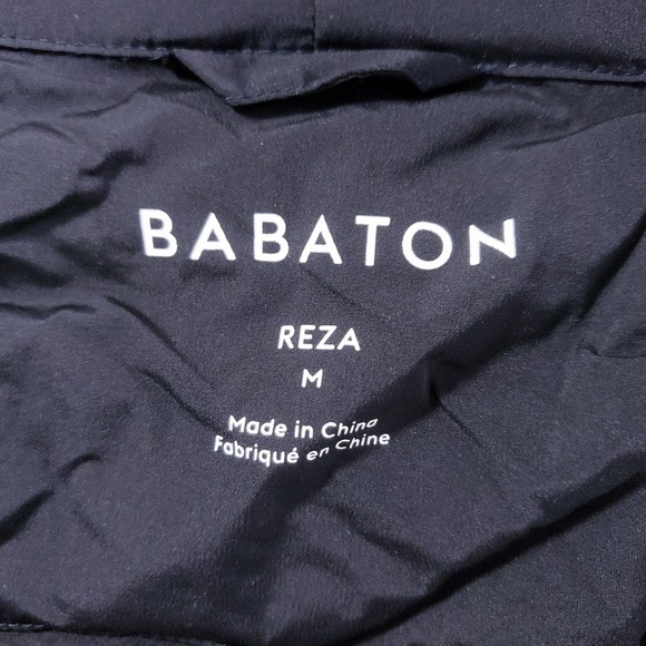 Babaton‎ Aritzia Reza Puffer Jacket Black Goose Down Full Zip Size Medium - Picture 7 of 9